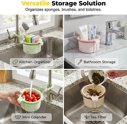 2026 New Cactus Kitchen Sink Strainer Basket, Sink Drain Strainer Self-Cleaning Faucet Hanging Filter Basket, Presses to Release Waste Baskets Cactus Strainers for Residues Separation (Bronw (1PCS))