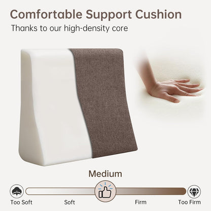 Vekkia Lumbar Support Pillow for Sofa(Brown)