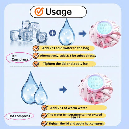 Hot and Cold Reusable Ice Bag for Sport Injuries Ice Pack for Injuries, Hot & Cold Therapy, Teeth Pain Cold Pack, Headaches Cold Ice Bag Hot Cold Therapy for Head Shoulder Back Knee 2PCS