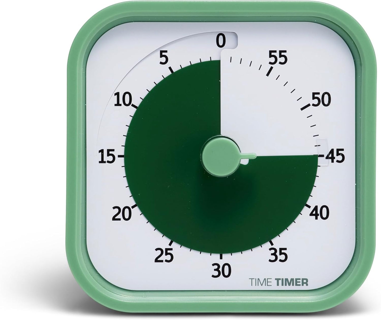 TIME TIMER Home MOD – 60-Minute Visual Timer Home Edition, Silent Operation Study Tool for Kids Desk, Homeschool Supplies, Office & Meetings (Fern Green)