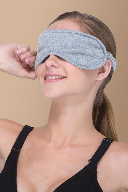 Cottonique Hypoallergenic Sleep Eye Mask Made from 100% Organic Cotton (Natural, Free Size)