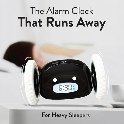 CLOCKY Alarm Clock on Wheels – Loud Rolling Alarm Clock for Heavy Sleepers