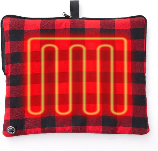 24x20Inch Stadium Seat Heating Pad, Battery Heated Outdoor Chair Cushion for Camping,Stadium,Office or Home, (Battery NOT Included).