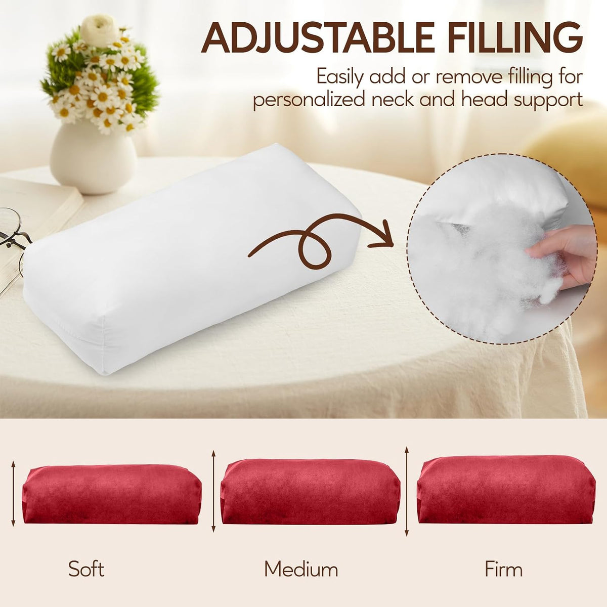 Neck Pillow for Recliner Chair, Adjustable Recliner Pillow for Headrest