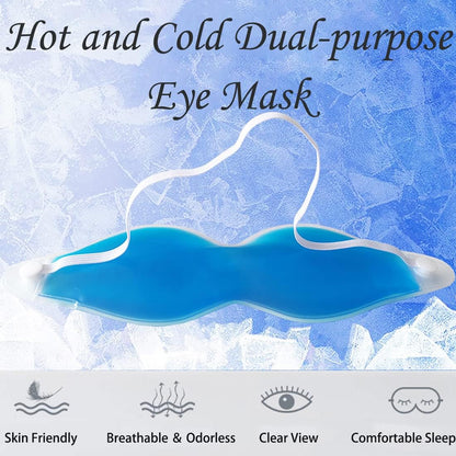 Cooling Eye Mask, Reusable Cold Eye Mask for Hot Cold Treatment for Eye Strain, Eye Swelling, Eye Redness, Puffy Eyes, Dark Circles, Smooth Fine Lines, and Eye Recover Surgery. 5 Packs