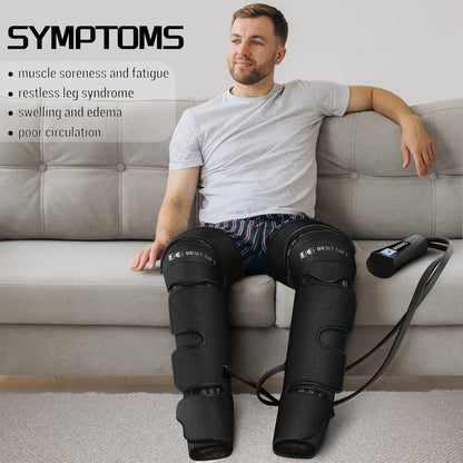 Fathers Day Dad Gifts for Husband, Men, Mom, Wife, Women, Her Him, Mothers Day, Christmas, Valentines Day Air Compression Massager with Heat for Comprehensive Leg and Foot Therapy, Helpful for Relax