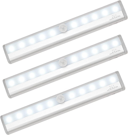 Leadleds I-007 10-LED Wireless Motion Sensor Light Automatic with Magnetic Strip, Battery Operated, Portable for Closet, Door, Stairs, Hallway, Step Lights