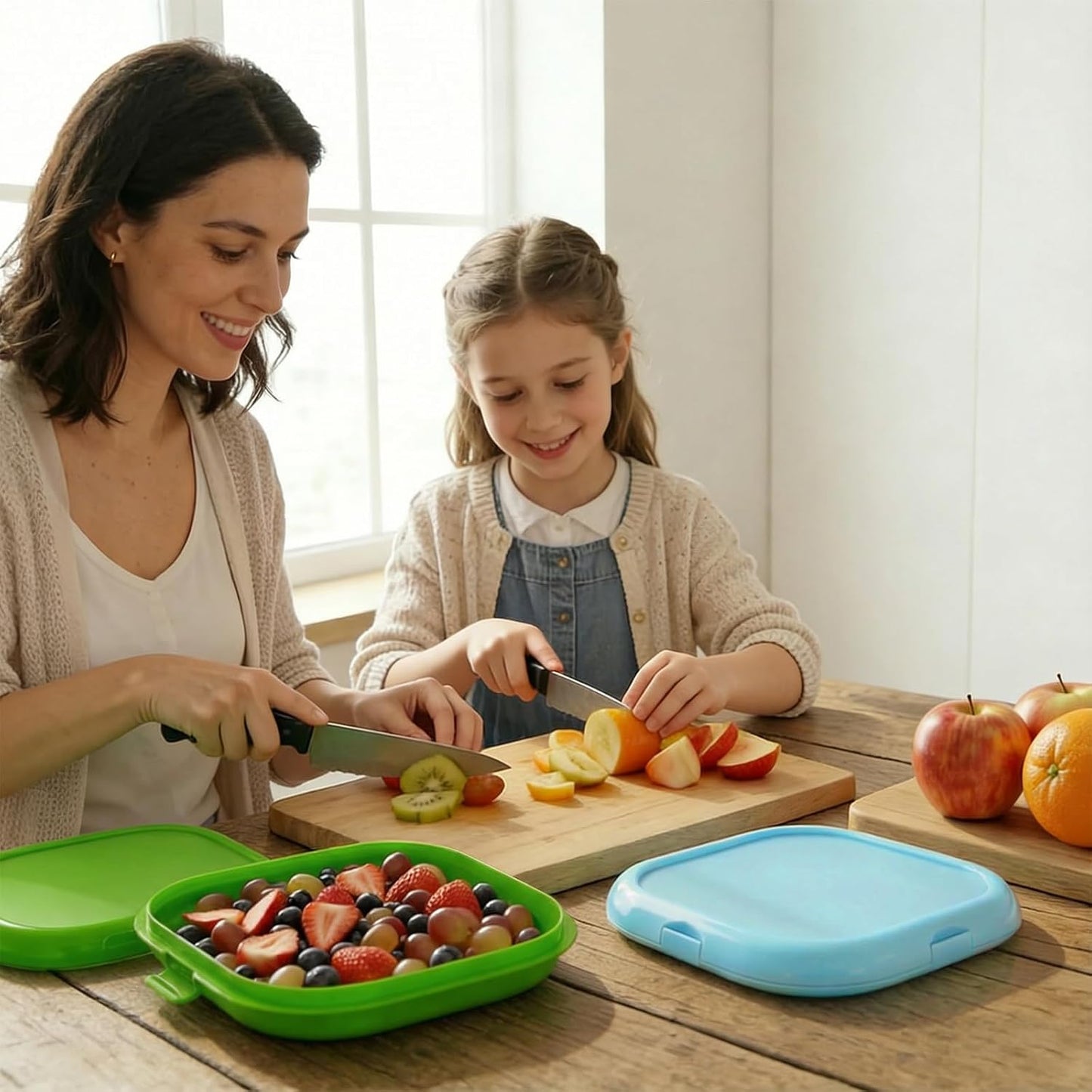 Set of 4 Fresh Food Containers, Fresh Pod, Reusable Silicone Storage Pods for Avocado, Onions, Tomatoes, Garlic – Anti-Oxidation for Fridge, Send Goods from Local Warehouse