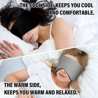 Sleep Mask & Earmuffs for Sleep - 2 in 1 Ear & Eye Mask with Ear Plugs