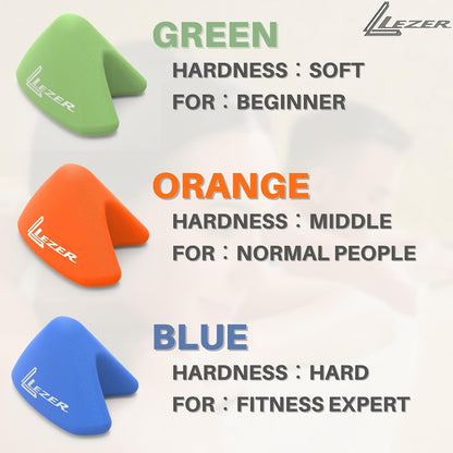 LEZER Trigger Massage Point, Manual Massage Ball, Muscle Knots Relief Tool, Myofascial Release, Physical Therapy, Deep Tissue Back Massage, Plantar Fasciitis, 2.9 in x 2.1 in (Green)