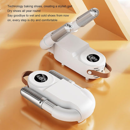 Asixxsix Shoe Dryer, Wall Mounted Foldable Boot Dryer with Timer Portable Automatic Constant Temperature for Travel Home