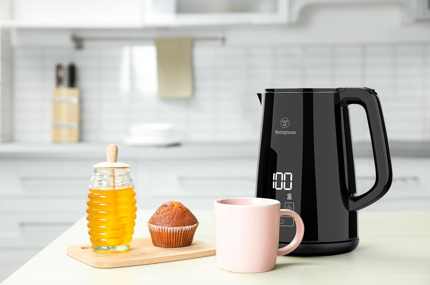 220 volts Kettle -Double Wall-Variable Temperature kettle - Stainless steel interior and cool touch exterior 1.7 LIter 220v 240 volt (NOT FOR USE IN USA)