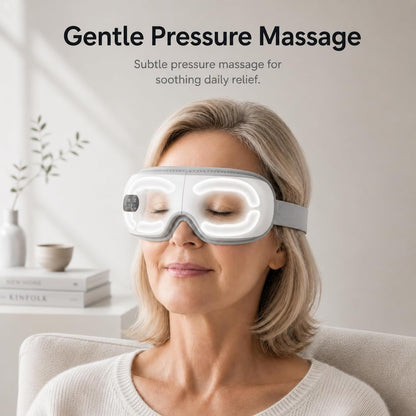 Eye Massager with Heat, Heated Eye Mask for Migraine Relief