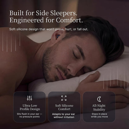 Nox Sleep Earplugs for Side Sleepers – Reusable Soft Silicone Ear Plugs for Sleeping – Comfortable Noise Reducing Earplugs for Snoring, Travel & Deep Sleep – 28dB Reusable Ear Plugs