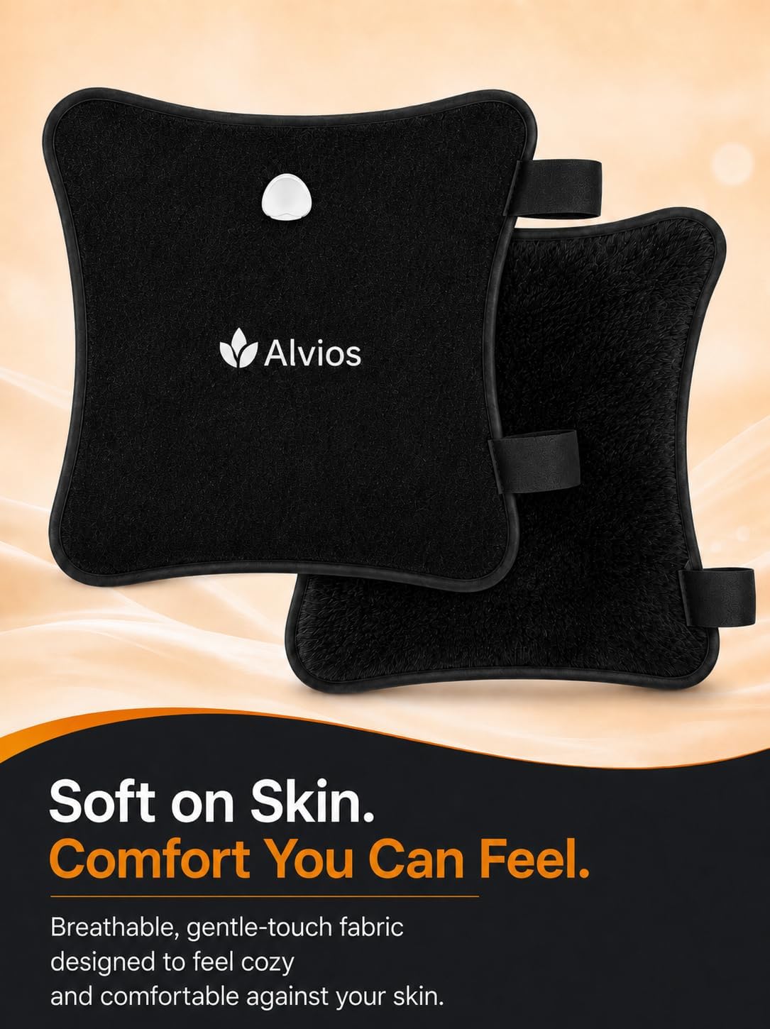 Hip Heating Pad for Hip Brace Sciatica Pain Relief, 16 x 14 in | Wearable Electric Hip Wrap with Adjustable Strap for Lower Back, Thigh & Buttock, 6 Heat Levels, 4 Auto-Off Timers