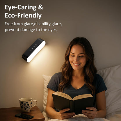 Wall Scones Rechargeable Wall Sconces Set of 2 with Touch Remote Control | RGB 4400mAh Battery Operated Wireless Cordless, Adhesive Wall Light for Bedroom Indoor
