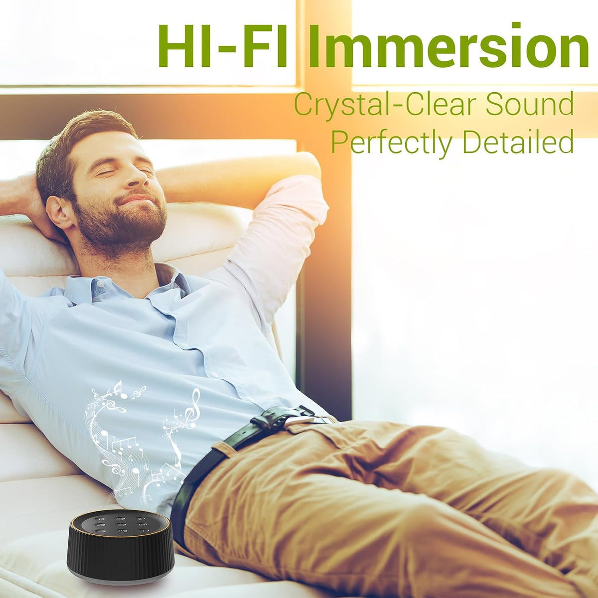 White Noise Machine with Night Light for Sleeping
