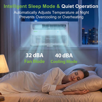 Hykolity WiFi Enabled Portable Air Conditioners 10,000 BTU, Cools Rooms Up To 450 Sq.Ft, 45dB Dual Motor 5 in 1 Quiet Smart AC Unit with Cool, Fan, Dehumidifier, 24H Timer & Sleep Mode