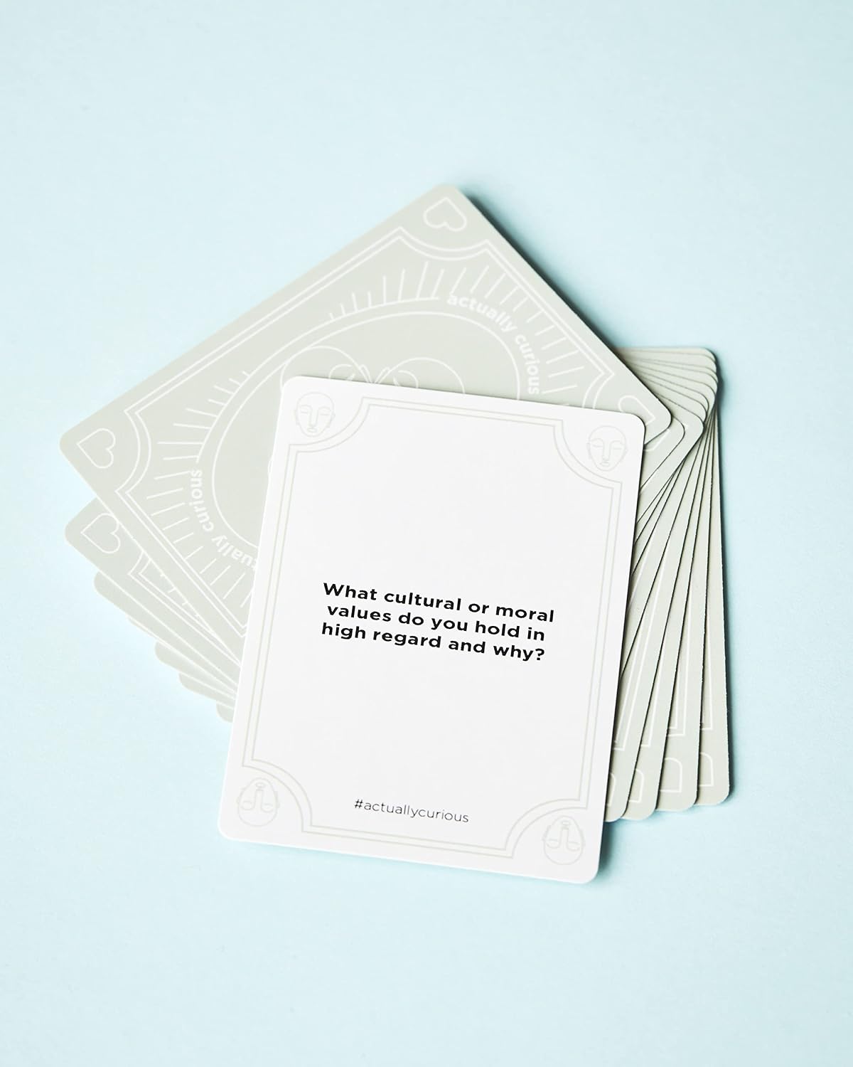 Actually Curious The Original Curiosity Edition - Team Building Games for Work, Activities for Teens, Family Game Night, Conversations with Friends, Couples Gifts - 52 Deep Conversation Cards