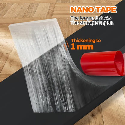 Holikme Door Draft Stopper 2-Pack, Under Door Seal for Bottom Gap Filler | Strong Adhesive Silicone Weather Stripping Garage Window Blocker Cold Air & Noise, Easy Install Door Sweep Strip Save Energy