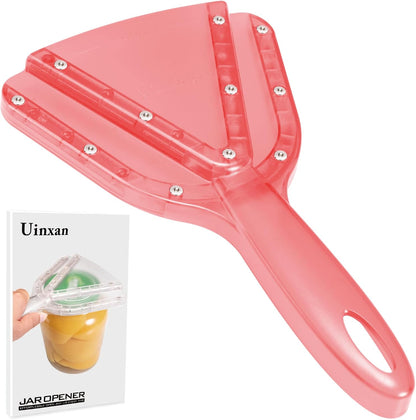 Uinxan Patented Jar Opener, Ideal for Weak Hands & Seniors with Arthritis | Effortlessly Opens 0.2"-5.3" Stubborn Lids & Screw Bottle Caps, Handheld Manual, Durable 304 Stainless Steel (Blue)