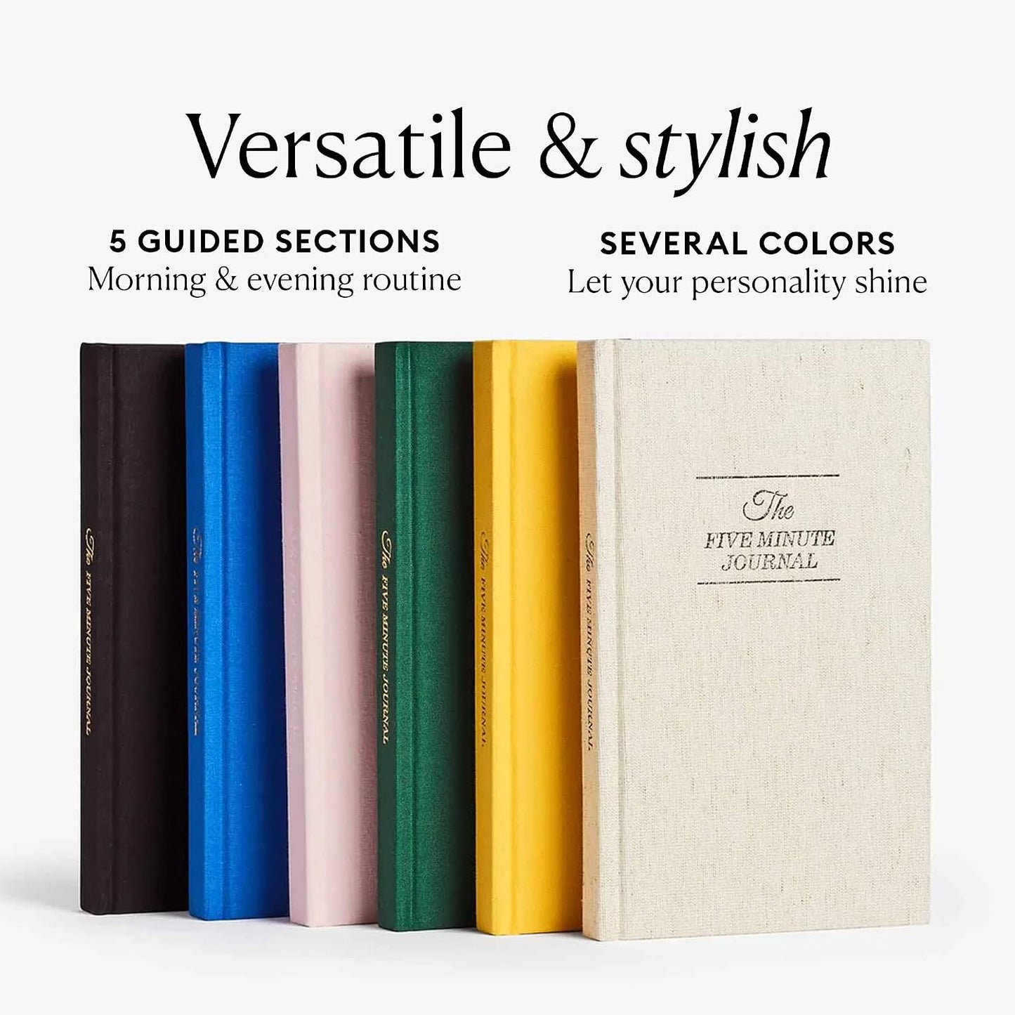 Intelligent Change The Five Minute Journal - Original Daily Gratitude Journal for Women & Men - Mindfulness, Happiness & Daily Reflection - Undated Planner - Affirmation Journal - Gifts for Women