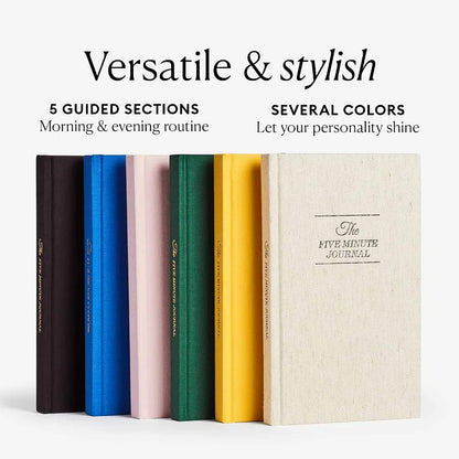 Intelligent Change The Five Minute Journal - Original Daily Gratitude Journal for Women & Men - Mindfulness, Happiness & Daily Reflection - Undated Planner - Affirmation Journal - Gifts for Women