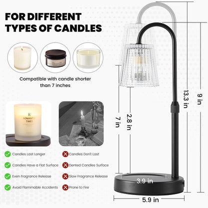 Candle Warmer Lamp with Timer,Birthday Gifes for Women and House Warming