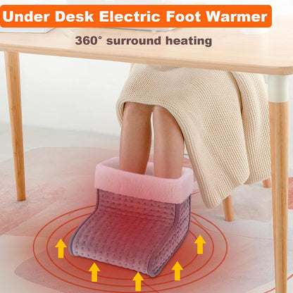 CYFIE Foot Warmer Under Desk - Electric Heating Pad for Women Men