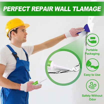 Drywall Repair Kit, 13 Piece Aluminum Wall Repair Patch Kit, 2/4/6/8 inch Aluminum Drywall Patch, Quick Fix Plaster