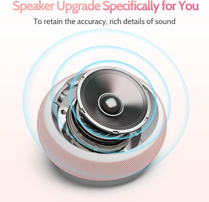 REACHER Auto Dimmable Sound Machine Alarm Clock with Night Light for Girls