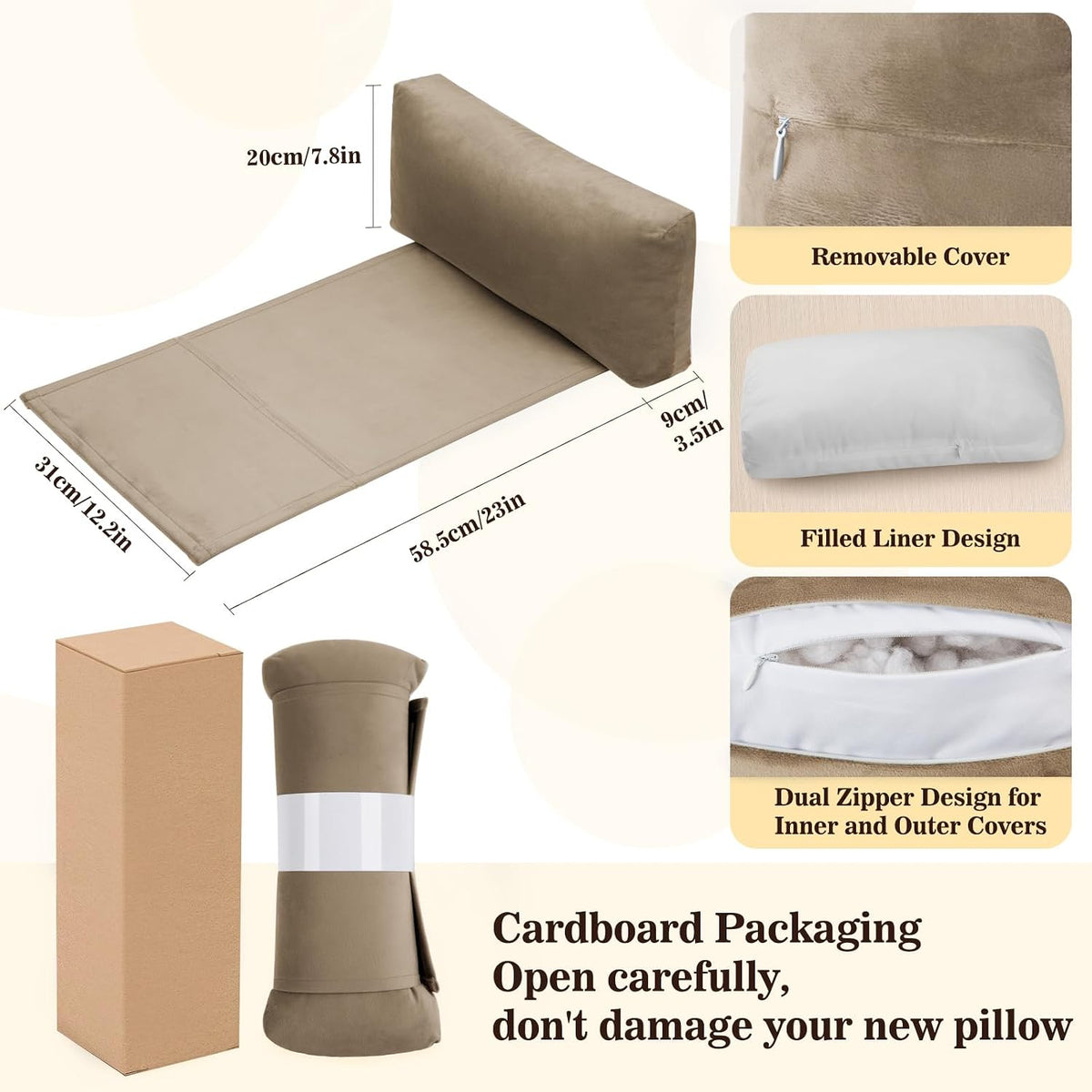 Recliner Headrest Pillow, Adjustable Comfort Neck & Head Support Pillow