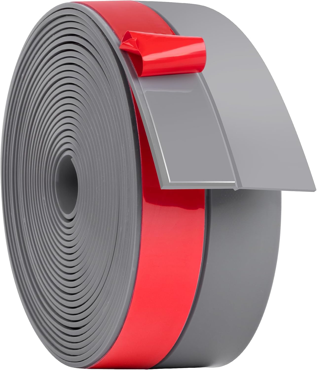 ToLanbbt Weather Stripping Silicone Door Seal Strip 2 in x 10 ft Door Draft Stopper Self Adhesive Tape, Side & Bottom Gaps Insulation Seal for Glass Shower Sliding Window, Black