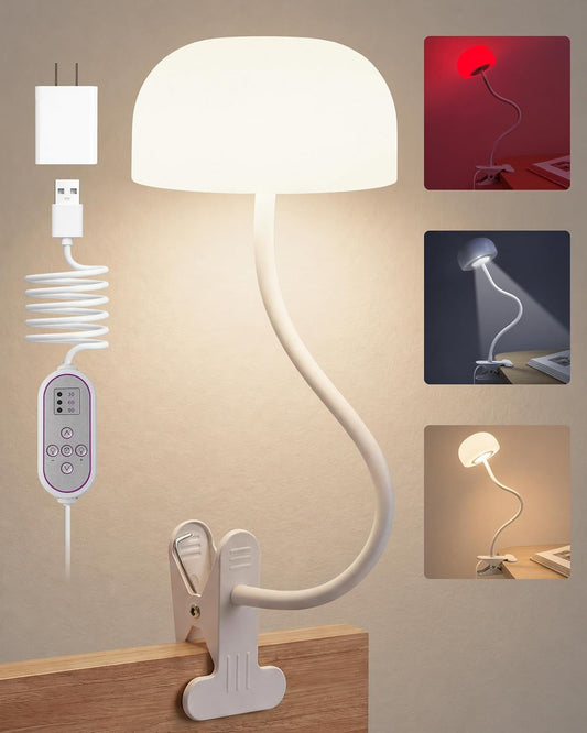 Clip on Light for Bed, Headboard Reading Lamp, Dorm Room Essentials