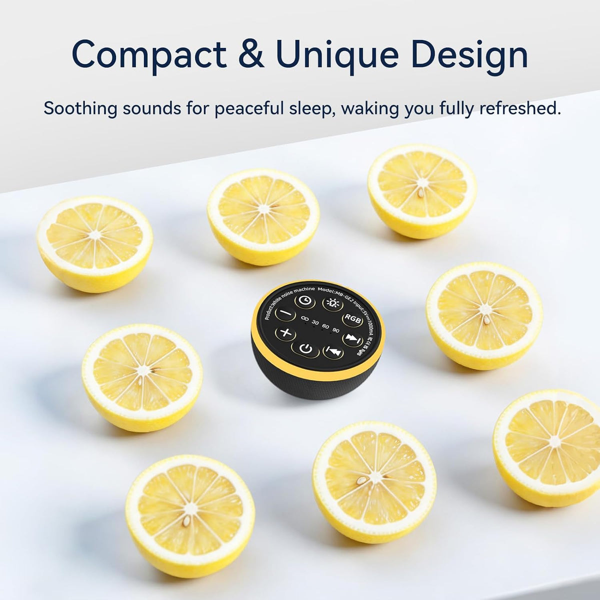 Portable Sound Machine Night Light White Noise Machine Mini Baby Shushing Sleep Machine 12 Night Lights 30 Sleeping Sounds for Baby Kids Adults Dogs 4 Timer Memory Function for Home Travel Office