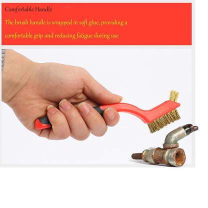3pcs Nylon Cleaning Brushes Small Wire Brush Set for Cleaning Rust Removal in Holes