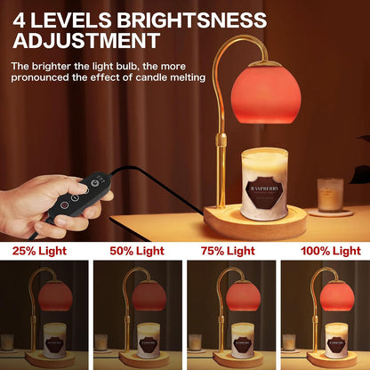 Candle Warmer Lamp with Timer 2H/4H/8H, Adjustable Height, Ocean