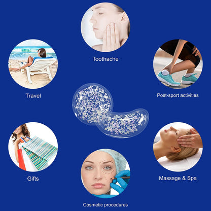 ZNÖCUETÖD Gel Ice Pack Reusable Cooling Eye Pads and Under Eye Patches