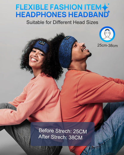LC-dolida Sleep Headphones Headband Bluetooth 5.4, Sports Headband Earphones Wireless with Speaker Microphone USB C for Women Sleeping Gift Workout Jogging Yoga Insomnia Travel Meditation, Butterfly