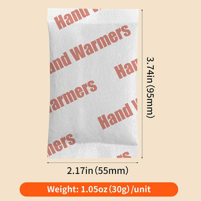 Hand Warmers Disposable - Up to 15 Hours of Heat - 10/50/100/200 Pack Super Long Lasting Air Activated Warmers, All Natural, Portable for Body, Hands & Toes - Odorless Hot Warmer Heater for Outdoor