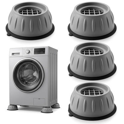 4 PCS Anti Vibration Pads for Washing Machine Leveling Feet Rubber Anti-Vibration Feet Pad Antivibration Pads for Washing Machine Reduce Noise Dryer Shock Prevent Walking, Universal Size