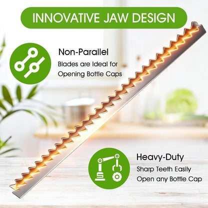 Under Cabinet Jar Opener for Seniors Arthritis Weak Hands | Effortless bottle can opening helper, space saving practical design, multi-functional daily household kitchen gadget tool