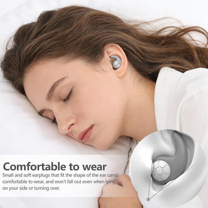 Noise Cancelling Ear plugs for Sleeping - Black Comfortable Reusable Silicone Earplugs for Sleep 24dB Noise Reduction Snoring and Studying Travel Concerts Hearing Protection with 3Tips and Storage Box