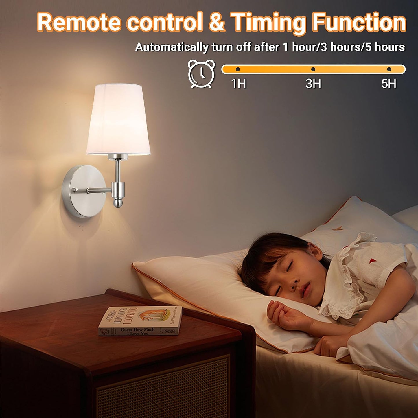 Battery Operated Wall Sconces Set Of Two, Wireless Battery Wall Light With 10000mAh RGB Rechargeable Magnetic Bulb, Rechargeable Wall Sconce With Remote Control For Bedroom, No Electrician Required