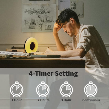 DailyBody Sound Machine White Noise Machine with 30 Soothing Sounds 12 Colors Night Light 32 Levels Volume 5 Timers & Memory Function Effectively Blocks Noise Ideal Sleep Machine for Baby Kids Adults