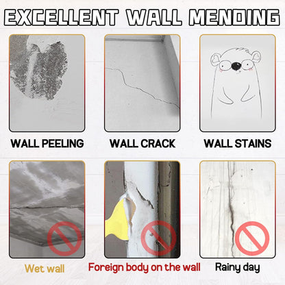 Drywall Patch Repair Kit with Scraper, Wall Spackle Repair Paste, Wall Mending Agent Quick and Easy Solution to Fill the Holes for Home Wall, Plaster Dent Repair and Wood Scratch Repair
