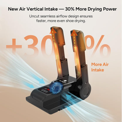 DR.PREPARE Boot Dryer Shoe Dryer, Glove & Boot Warmer with Heat Blower, Adjustable Rack & Timer for Shoes, Gloves, Hat, Socks