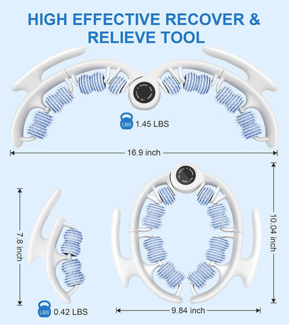 KESHWELL Cellulite Massage Tool,Muscle Massage Roller,Deep Fascia Massager | Lymphatic Drainage Massager,Cellulite Remover for Legs,Manual Massage Stick with Detachable Handle for Neck,Back, Arm,Thigh
