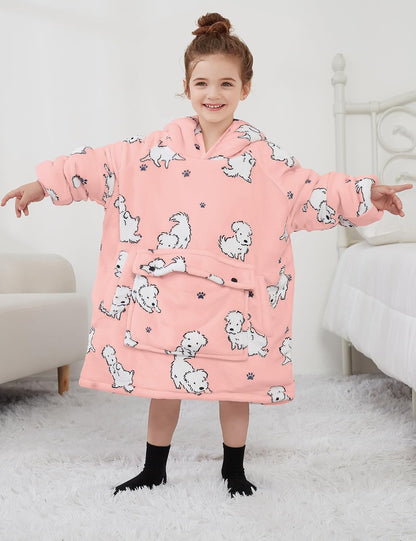 Wearable Blanket Hoodie for Adults With Pocket Strawberry Hoodie | Sherpa, Fuzzy Blanket Hoodie, Oversized Sweatshirt Blanket, Kangaroo Pouch, Cute Birthday Gifts for Sister, Cute Stuff