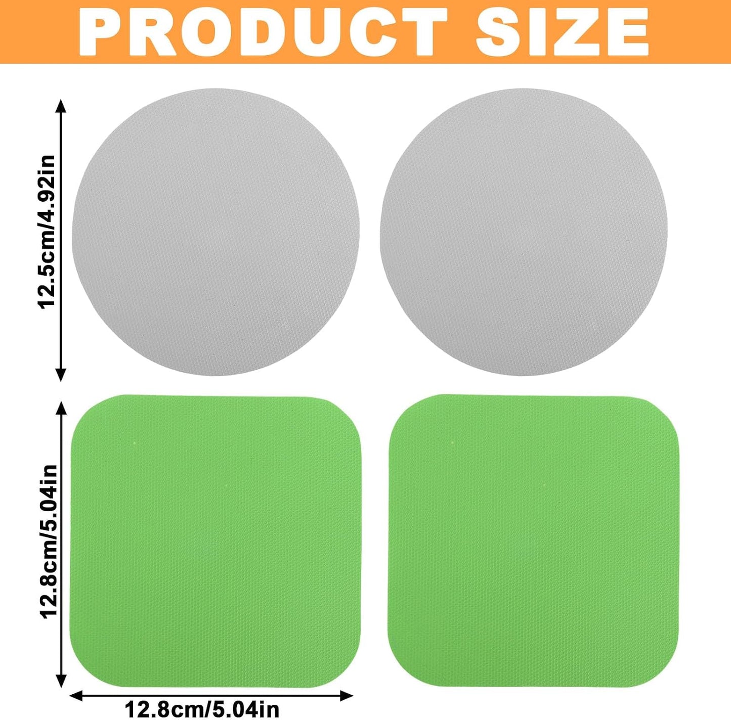 LUTER 4pcs Jar Opener Gripper Pad for Seniors with Weak Hands, Rubber | Multi-function Silicone Bottle Opener Lid Cap Rubber Gripper Pads Kitchen Coasters Gadgets, Light Blue, Green